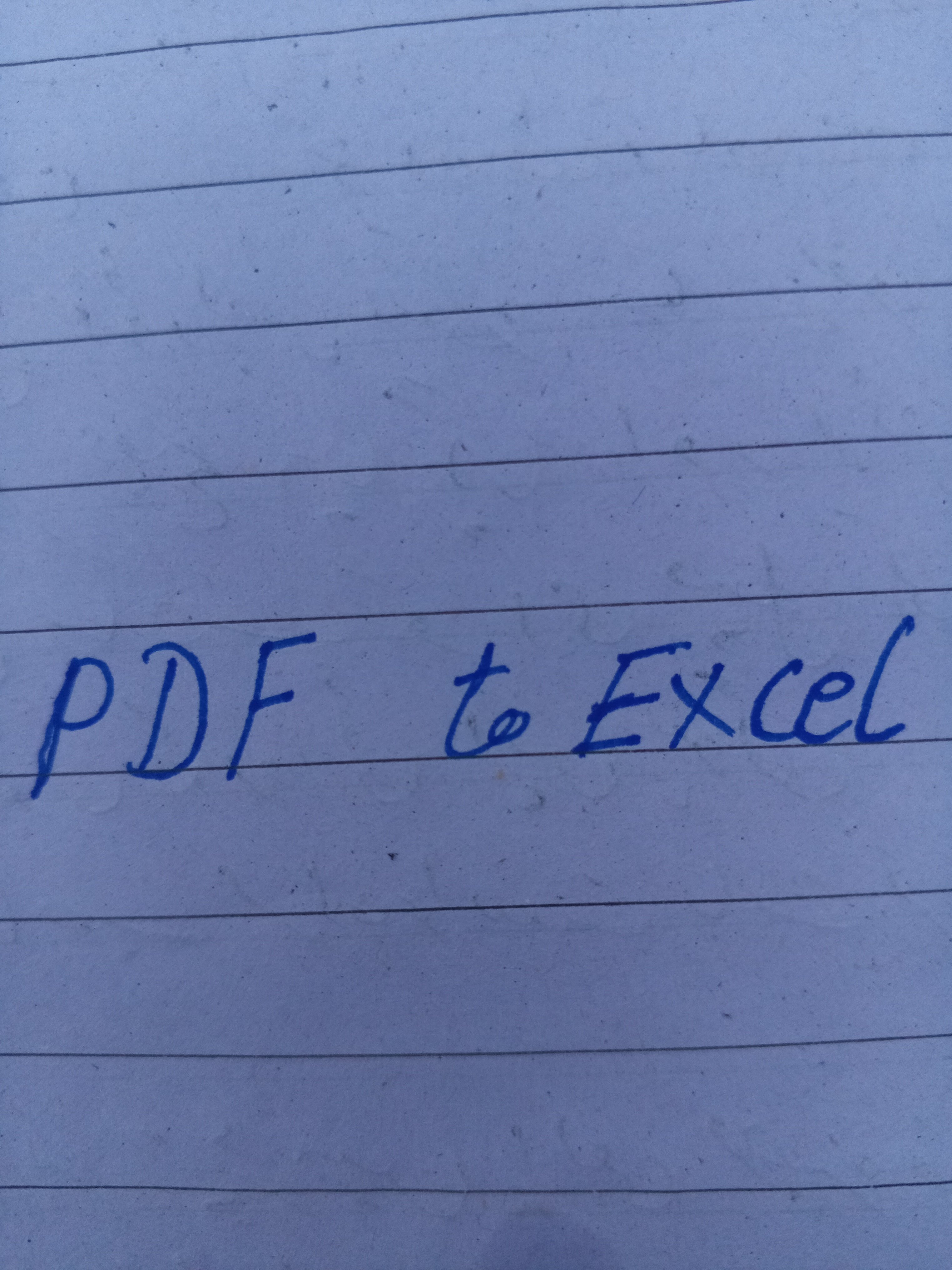 I will accurately convert PDF to Excel , CVS or Google sheets 