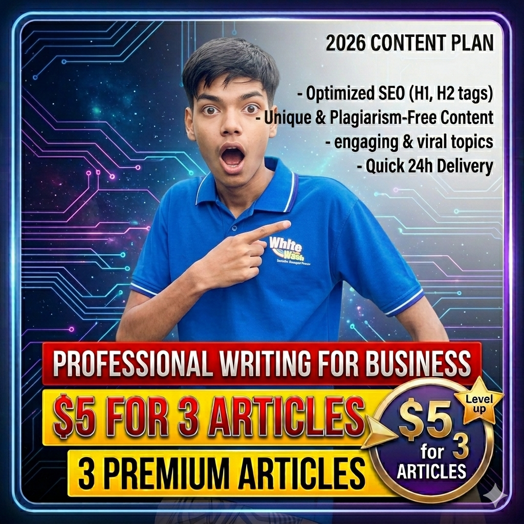 I will write 3 premium articles for website
