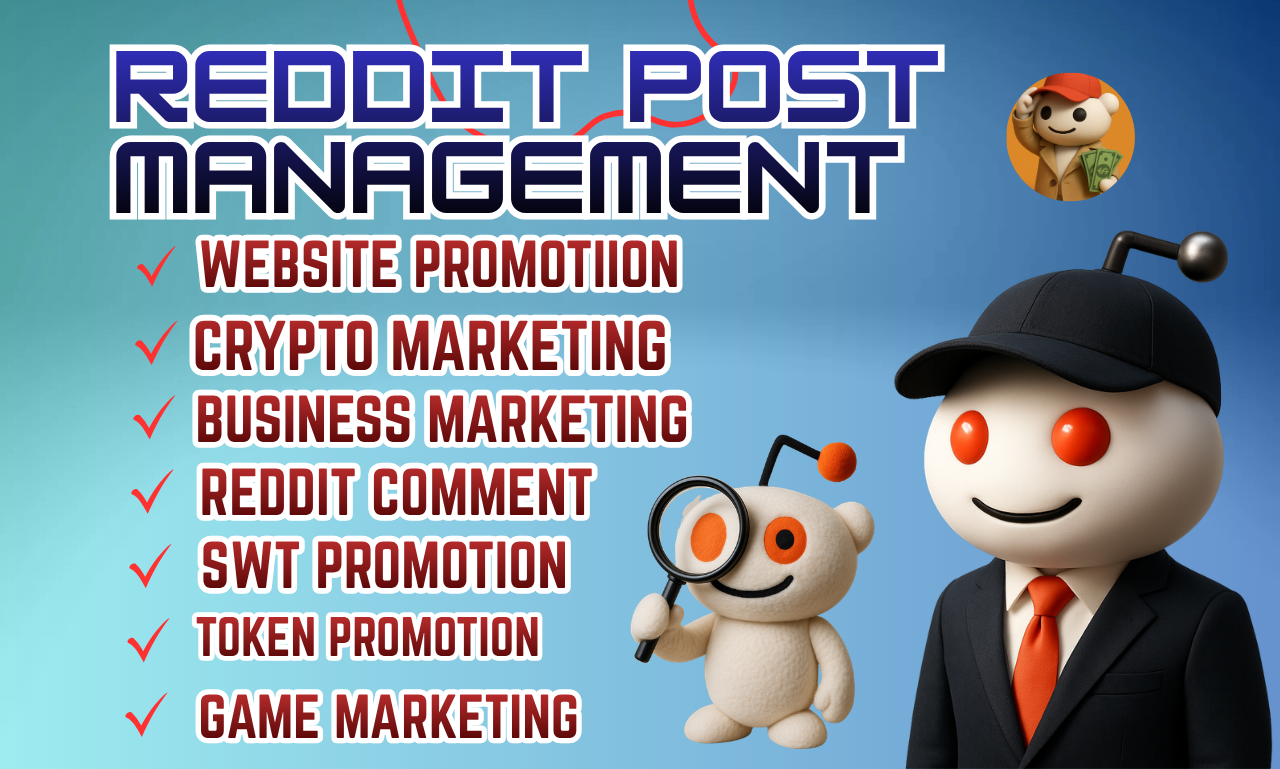 I will create 1 reddit post for your saas,ecommerce website, ai website and app