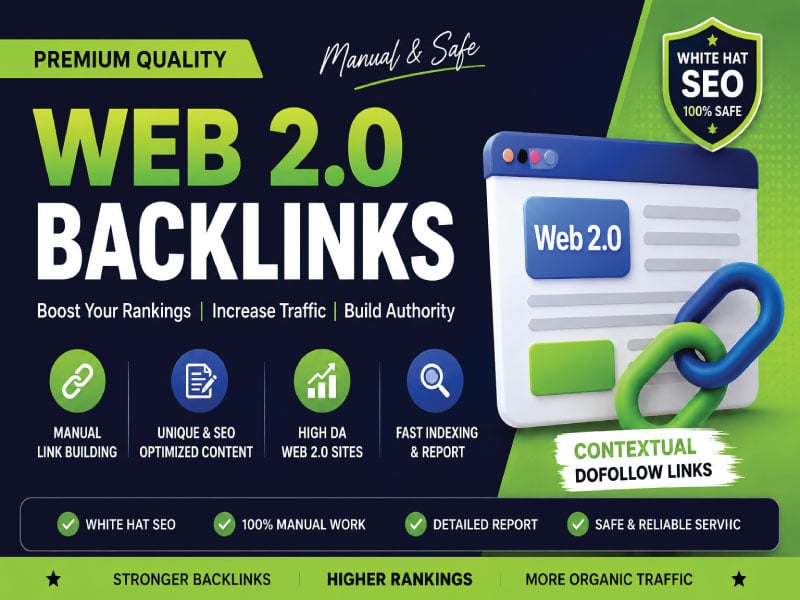 I will create 100 powerful Web 2.0 backlinks for orga...
