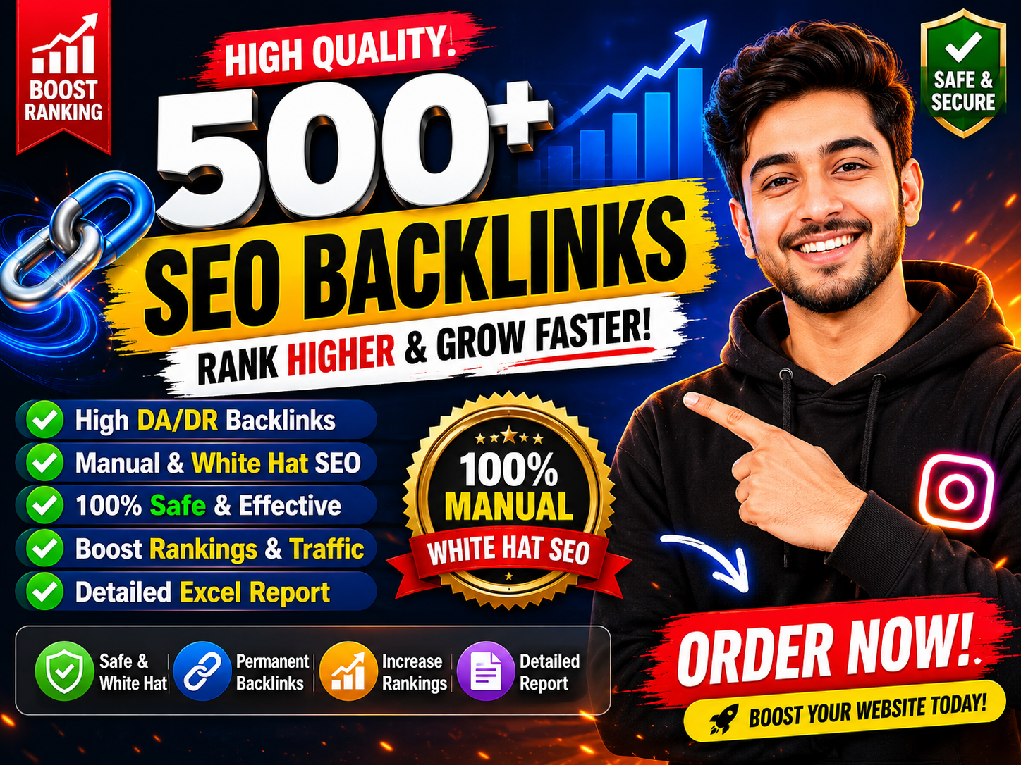 I will create SEO backlinks to boost Google ranking