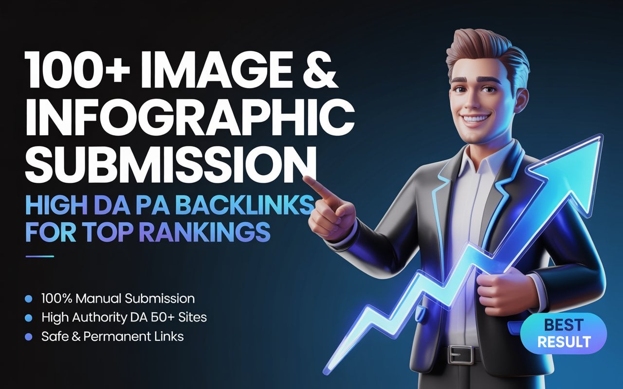 SEO Ranking - 100+ High-Quality Image Submission Backlinks on Top DA/PA Platforms