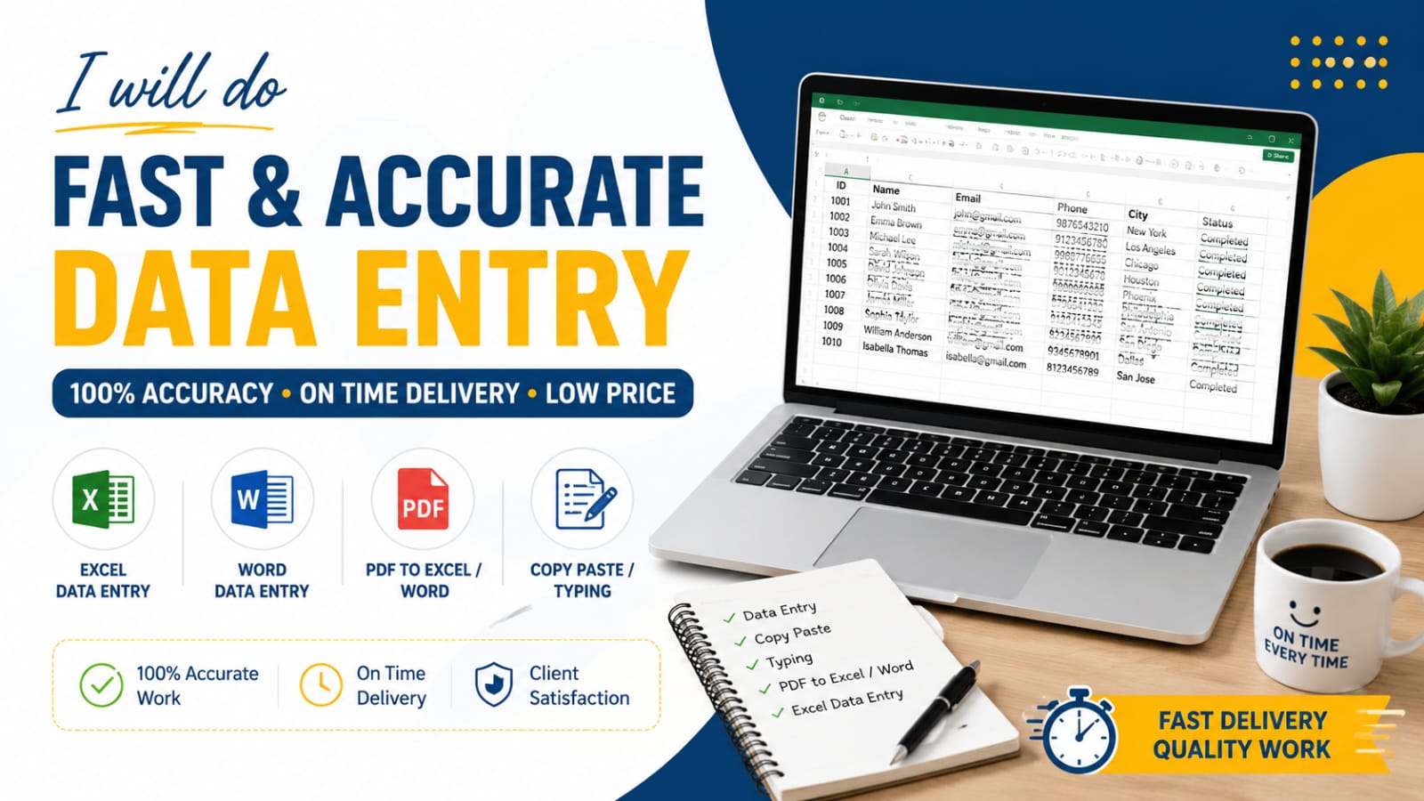 Fast and Accurate Data Entry and Form Filling Specialist