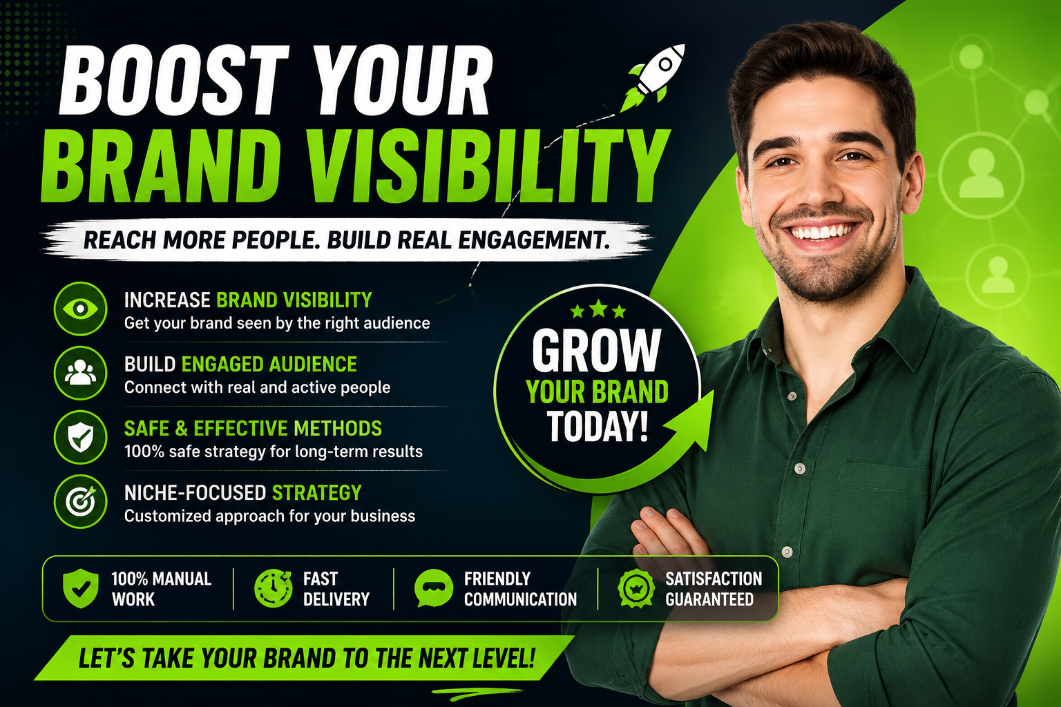 I will boost your brand visibility and audience engagement professionally