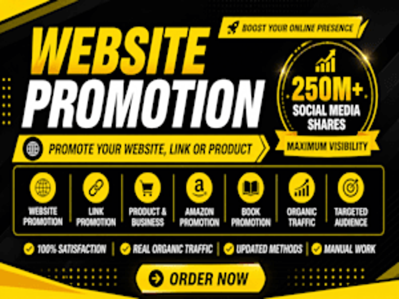 I Will Promote Your Website to Increase Traffic, Vis...
