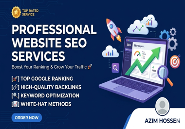 ​I will provide professional website SEO services for top google ranking