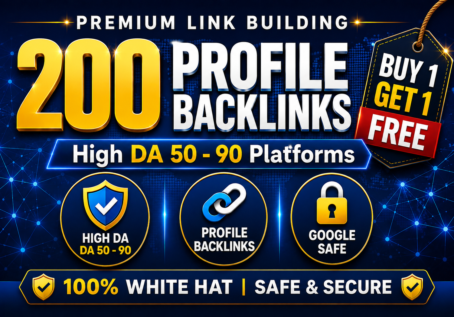 I will create 200 high DA manual profile backlinks on...