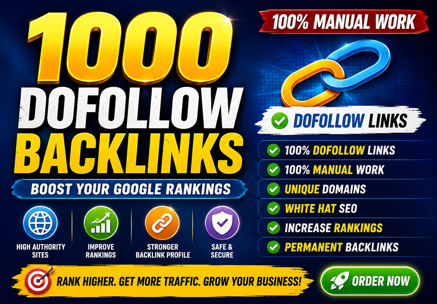 1000 Dofollow Backlinks for SEO | Boost Your Website Authority