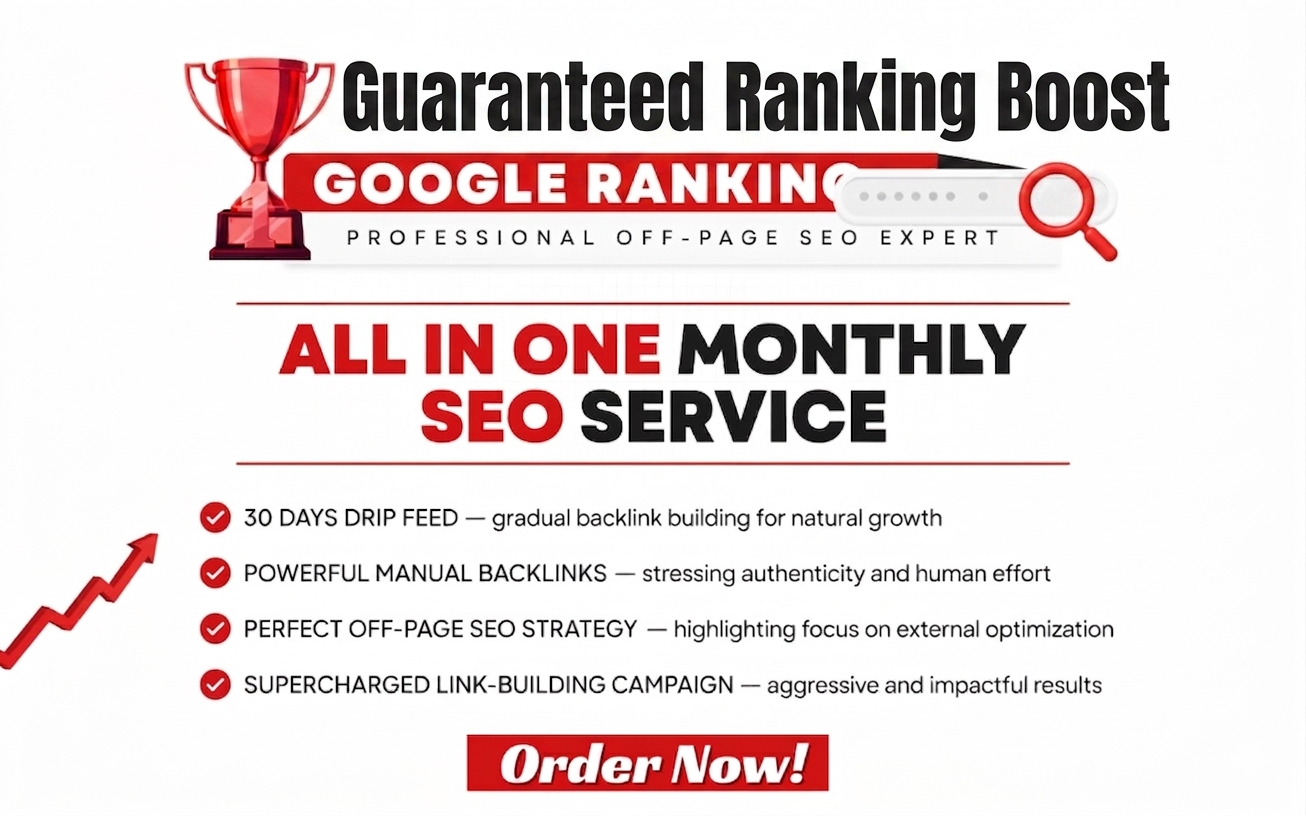 MONTHLY SEO SERVICE: Google Top Ranking Formula | All-in-One Monthly Off-Page SEO Service & Daily
