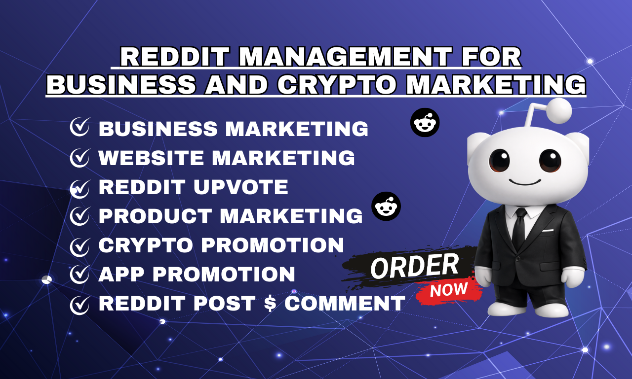 I will do Reddit post and comment to promote your SaaS, AI, App Website business