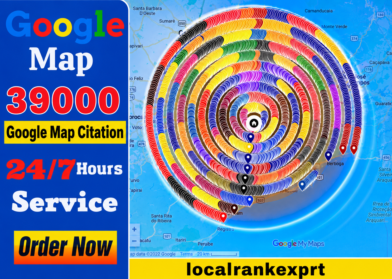 I will do 39,000 Google Map citation for local SEO GMB ranking 