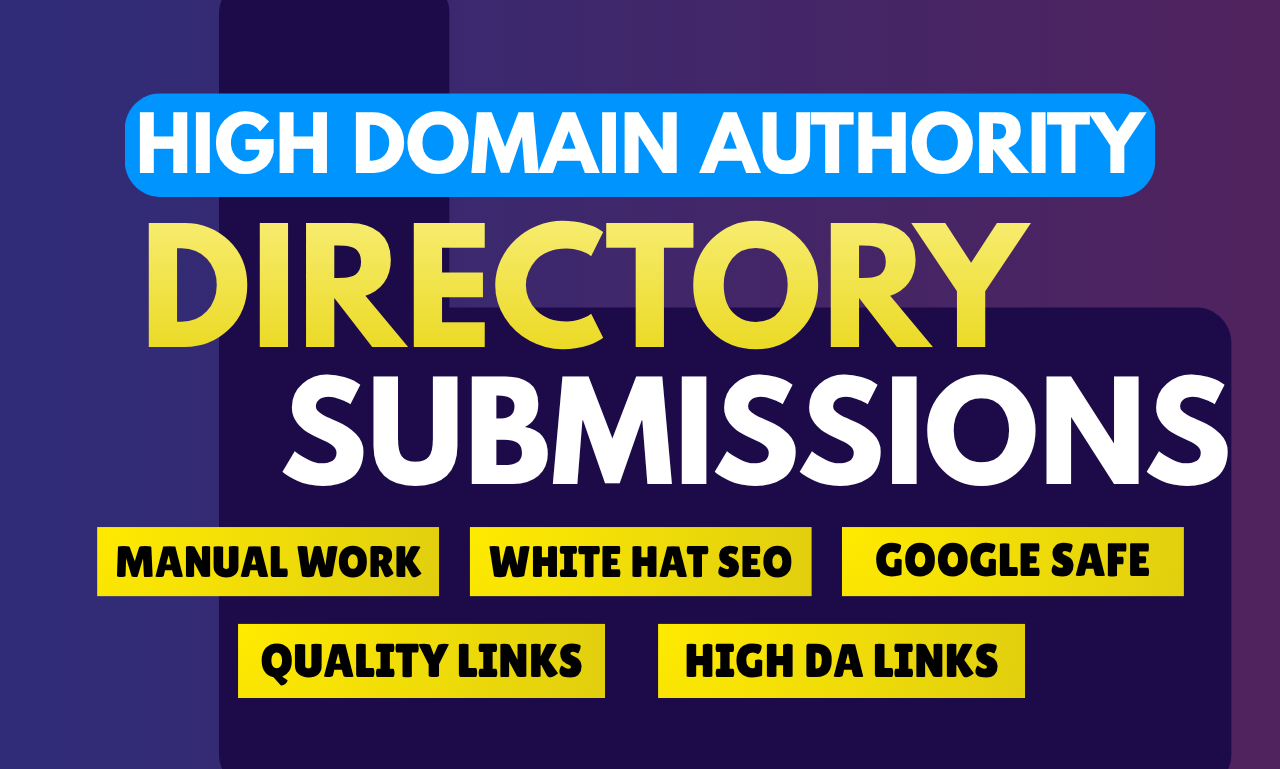 I will Manually build 200 Powerful Do-follow Directory Submission Backlinks