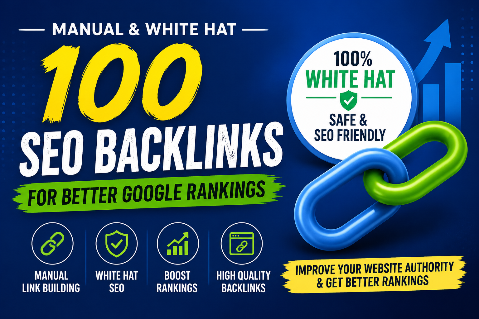I Will Create 100 Manual White Hat SEO Backlinks for Better Google Rankings