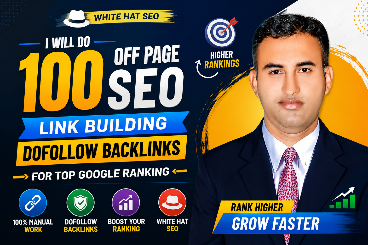 I Will Build 100 Manual Dofollow Off-Page SEO Backlinks for Better Google Rankings