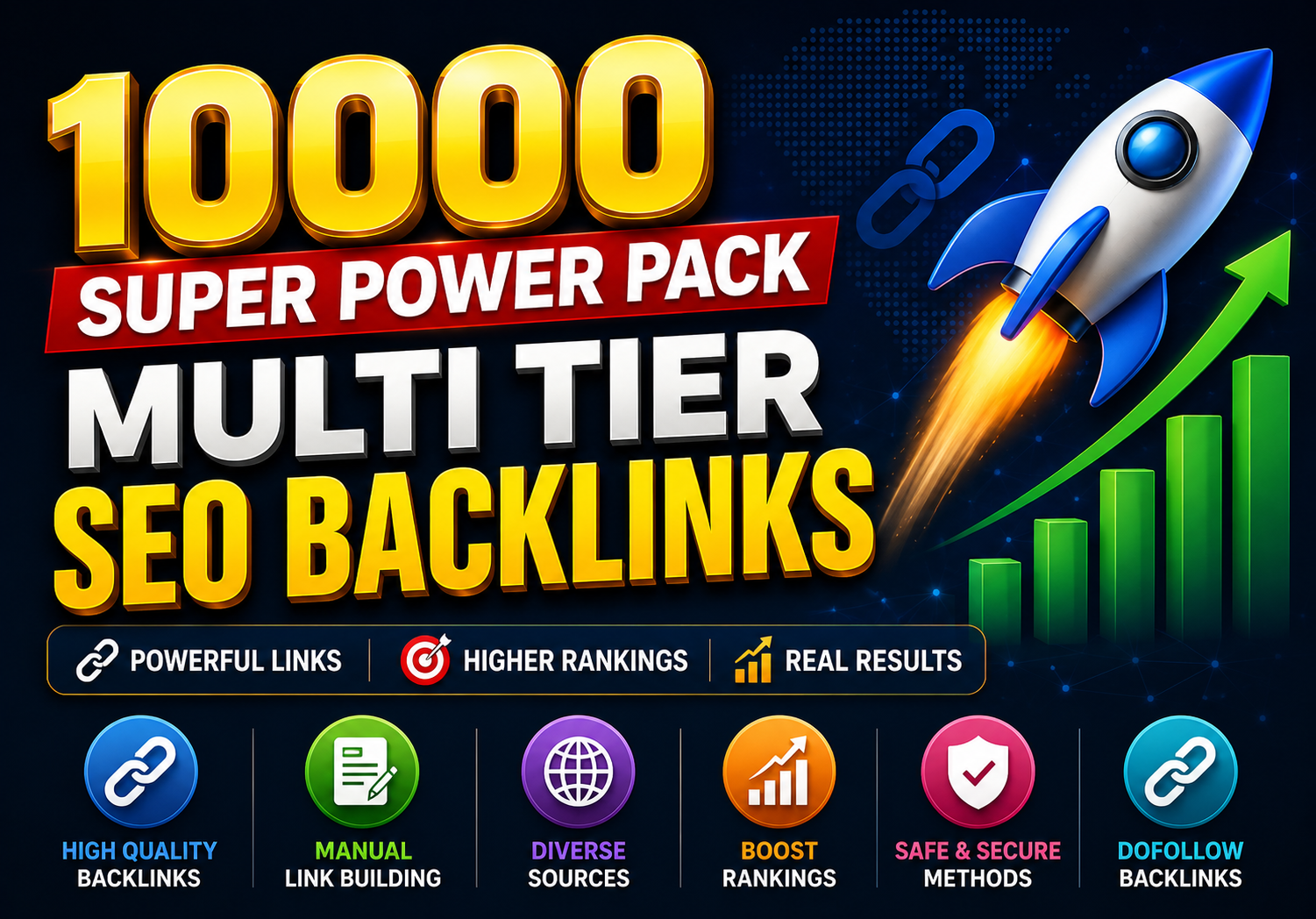 10000 Super Power Pack Multi Tier SEO Backlinks Tier1...