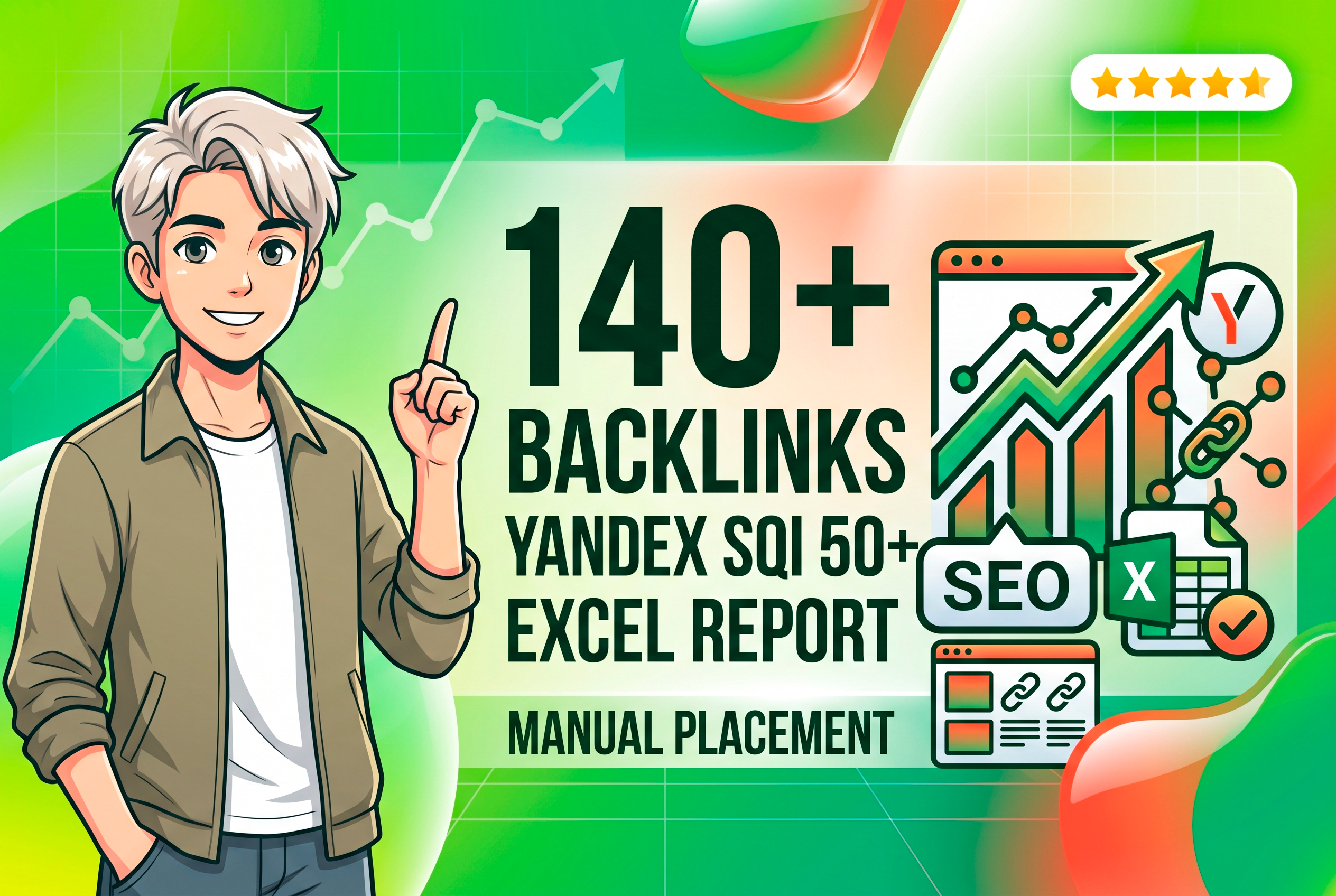 I will manually place 140+ backlinks from IKS 50+ don...