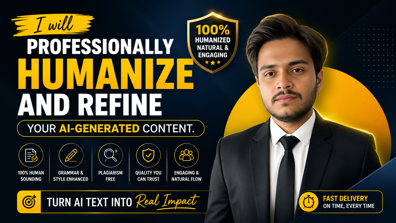 I will professionally humanize and refine your AI-gen...