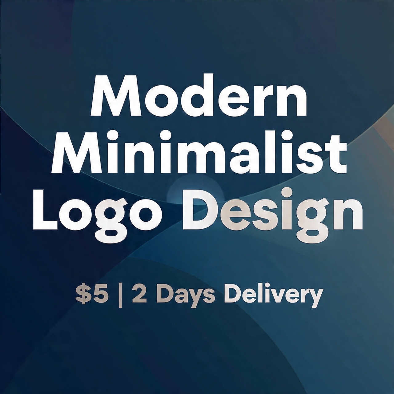I will design a modern minimalist logo for you