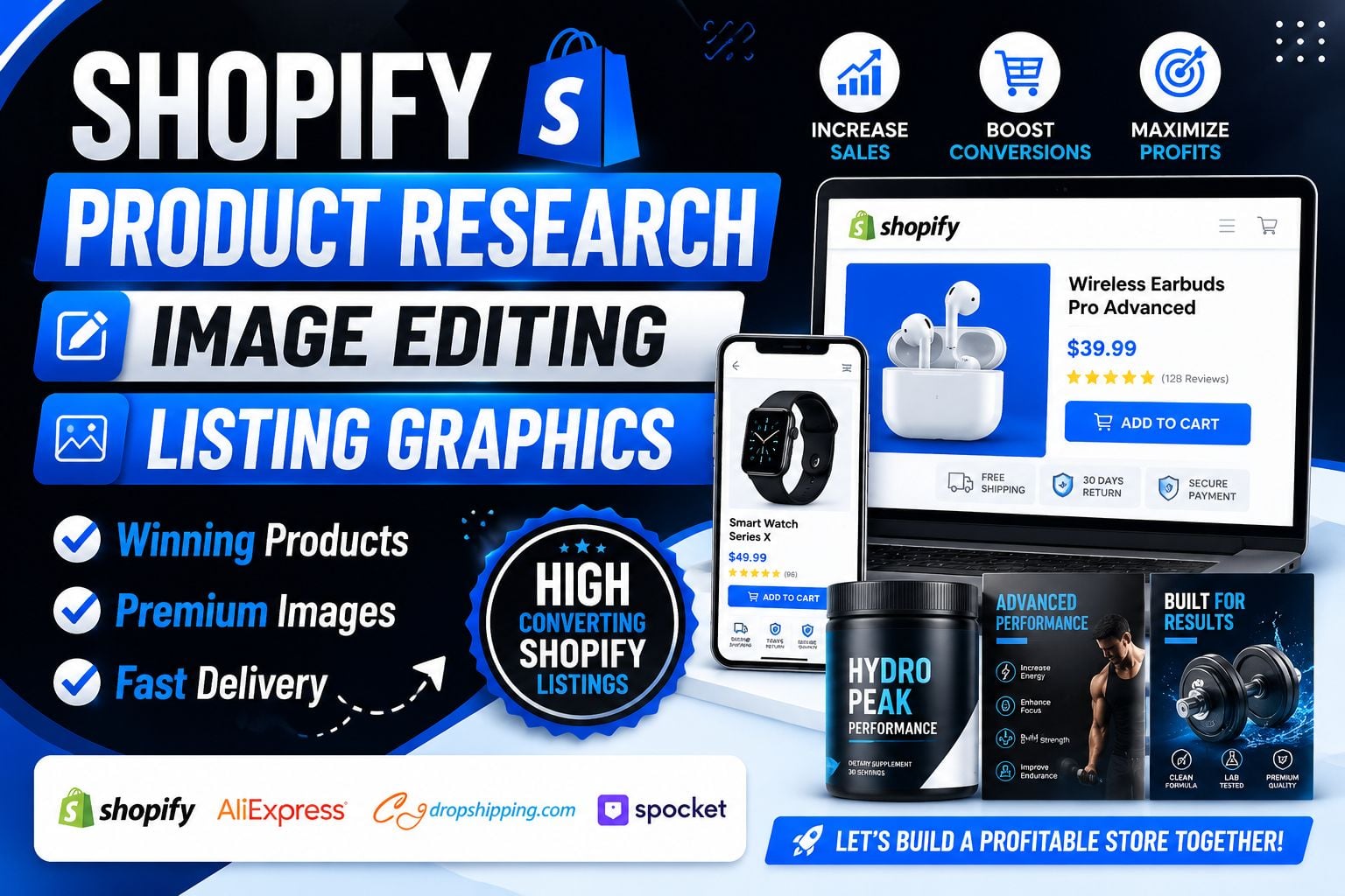 I Will Do Shopify Product Research, Image Editing, and High-Converting Product Listing Graphics