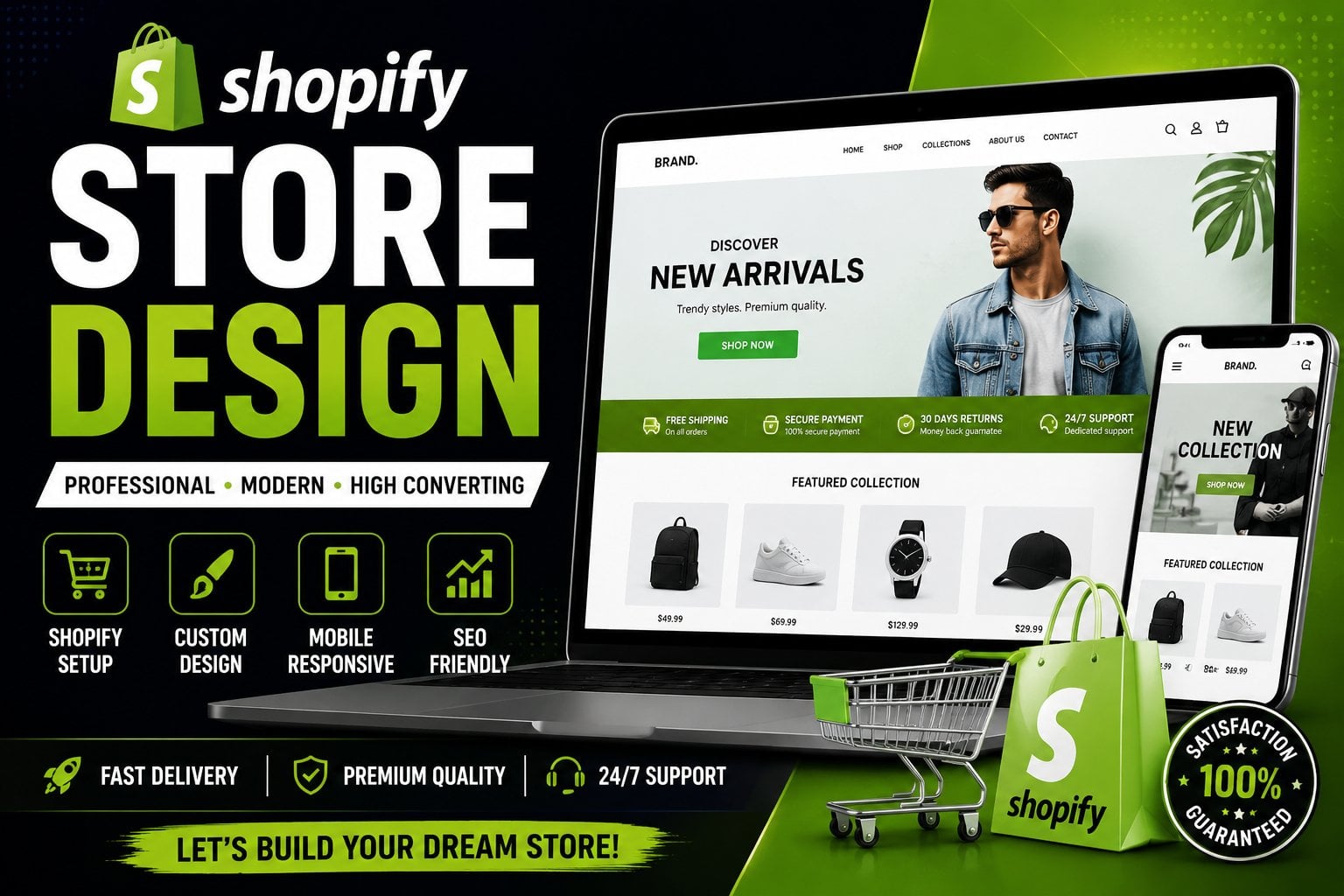 I Will Design a Professional Shopify Store