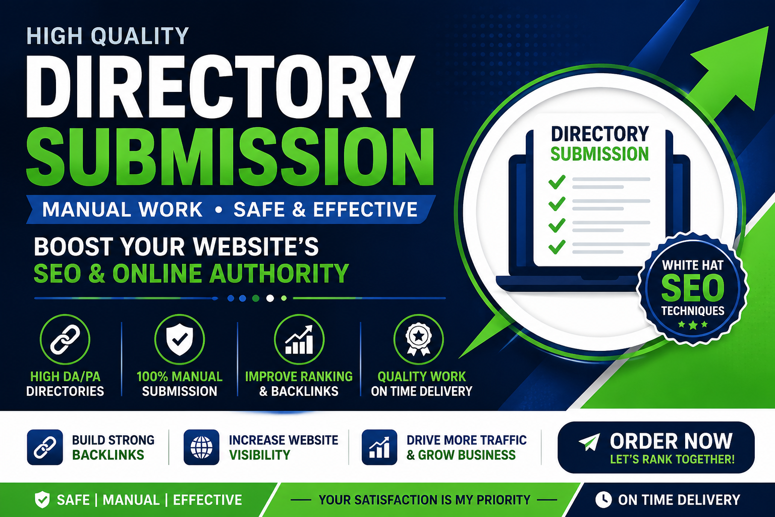 provide Manual 120 Directory Submission dofollow Back...