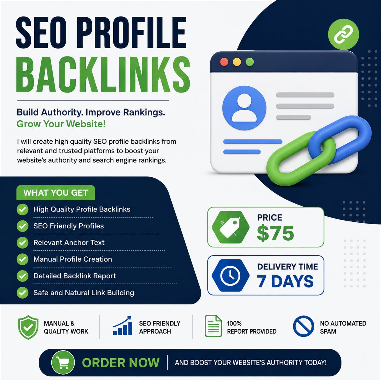 SEO Profile Backlinks for Higher Rankings and Authori...