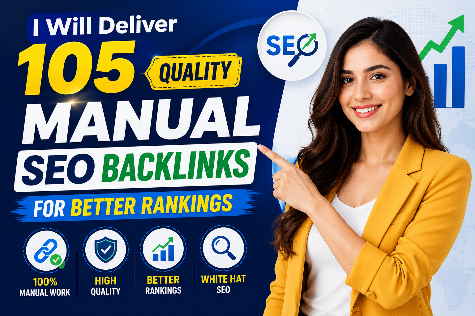 I Will Deliver 105 Quality Manual SEO Backlinks for Better Rankings