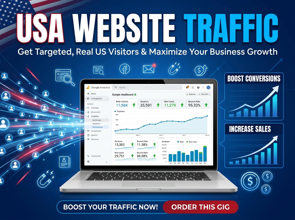 1 Million USA,Europe Geo-Targeted Website Traffic &ndash; Monthly Campaign