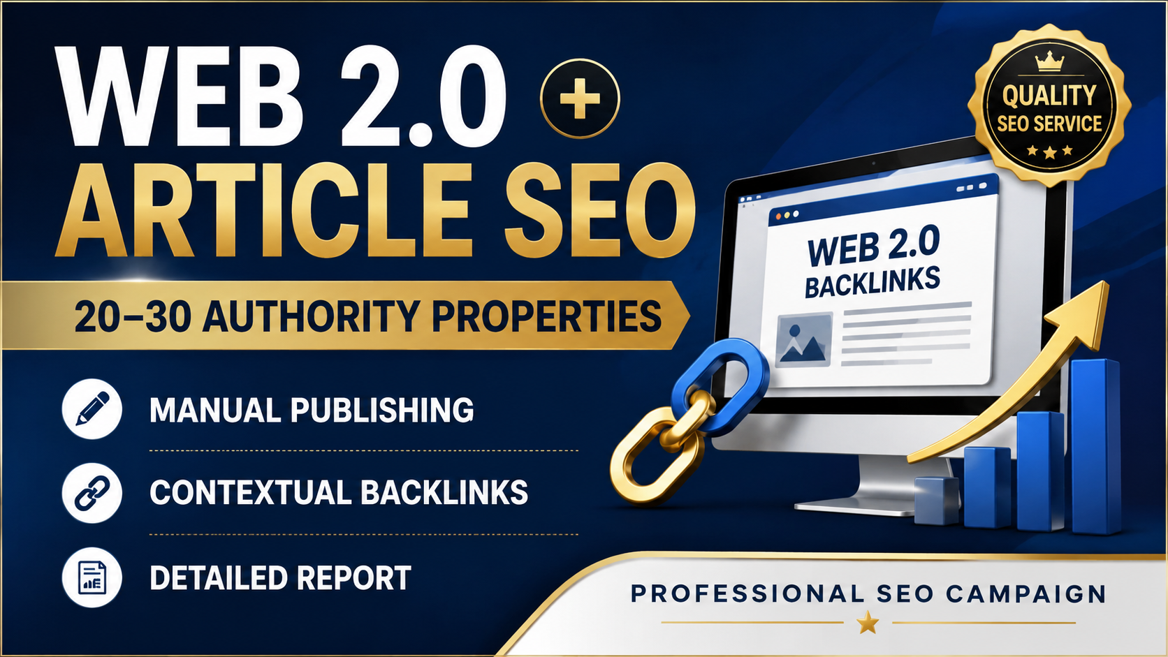 I Will Build High-Authority Manual Web 2.0 Backlinks for Organic Google Ranking