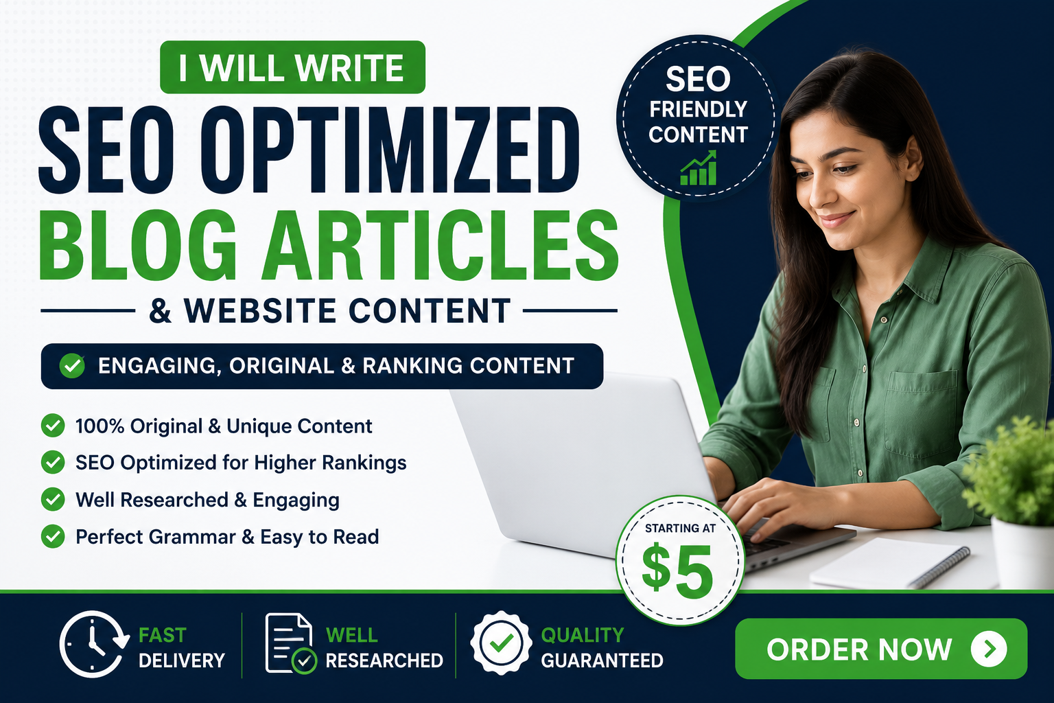 I will write professional SEO blog posts for your website