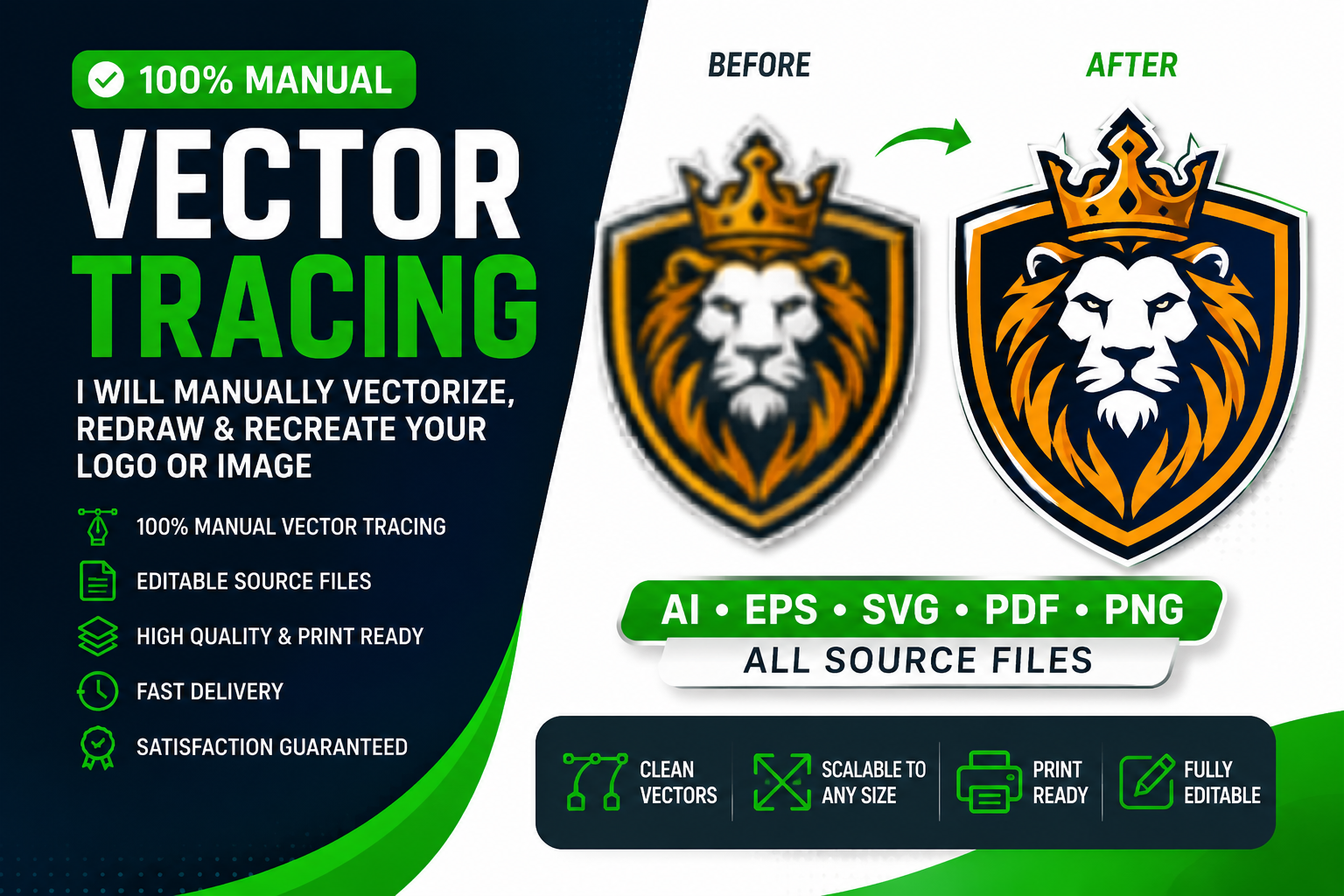 I will Professional Vector Logo Redraw Service