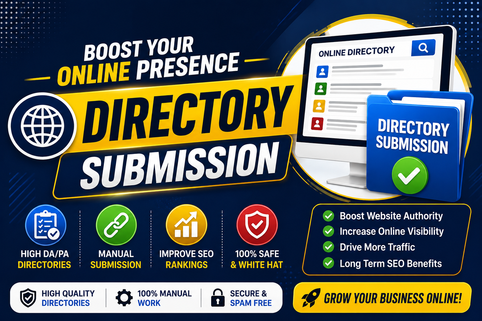 Provied 100 Dofollow Directory Submission High Qualit...