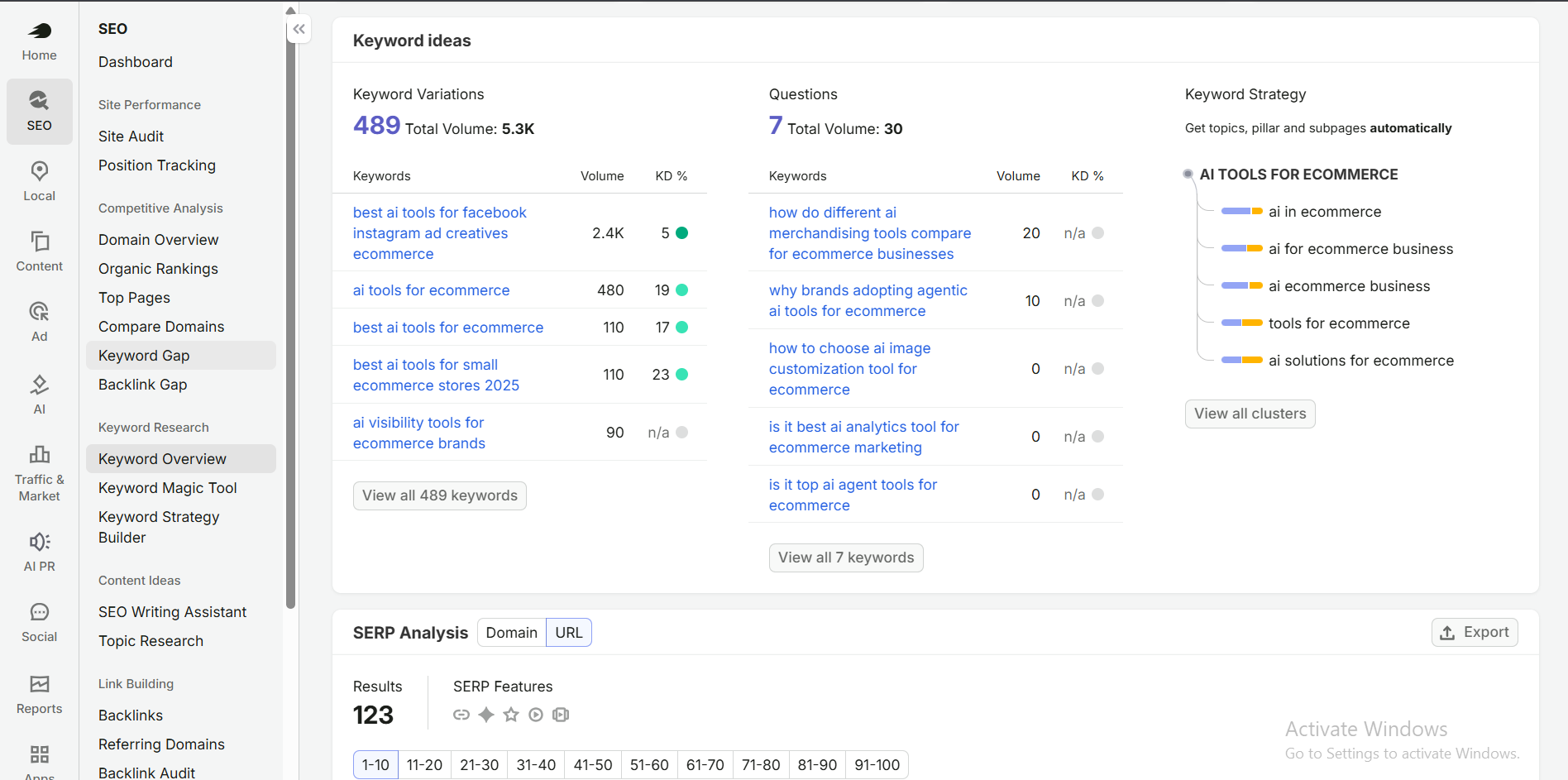 I Will Do Professional SEO Keyword Research for Low Competition High Traffic Keywords