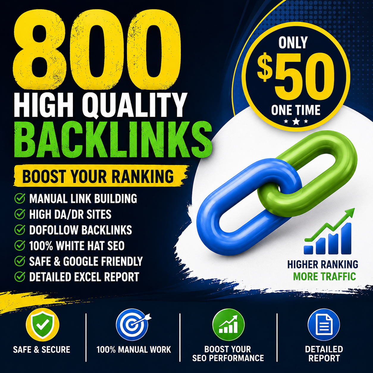 I Will Build 800 High Quality Manual SEO Backlinks for Better Google Rankings