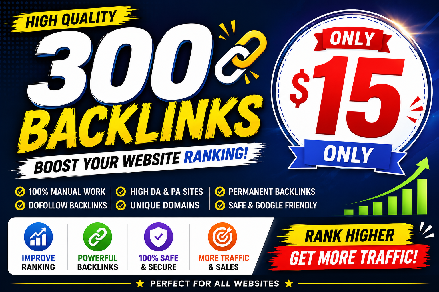 300 BackLinks Boost Your Website Ranking