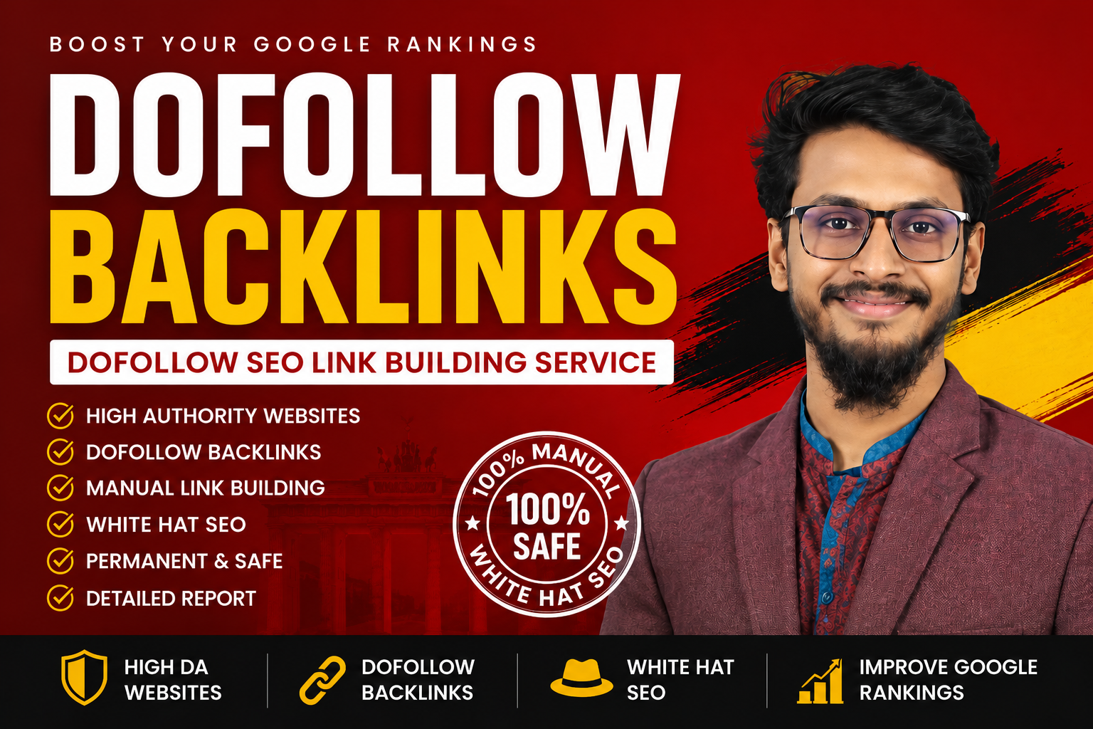 I Will Build 70 High Authority DoFollow Backlinks for Better Google Rankings