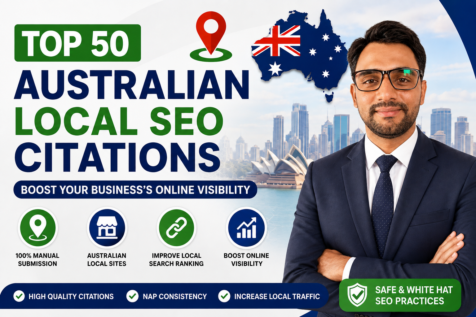 I Will Build 50 High Quality Australian Local SEO Citations