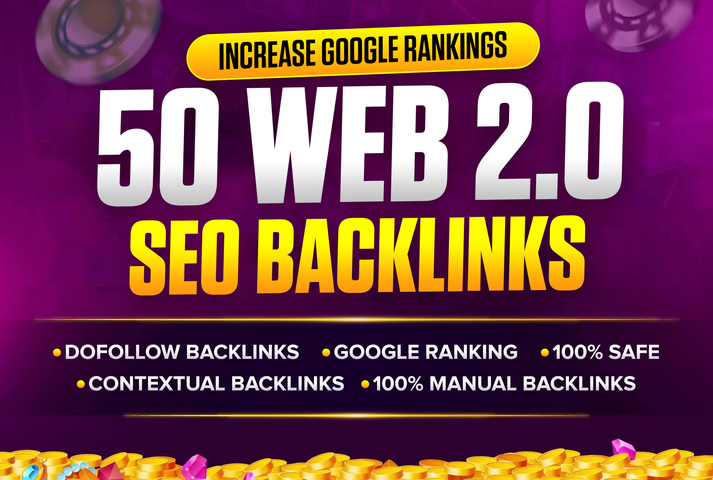 Build 50 High Authority Web 2.0 SEO Backlinks to Increase Google Rankings and Domain Authority.