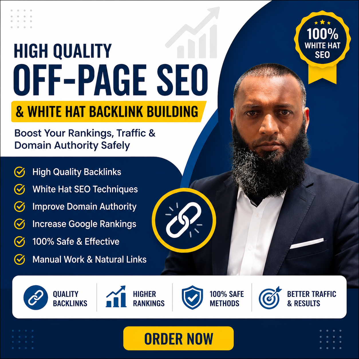 High Quality Off-Page SEO & White Hat 10 Backlink Building