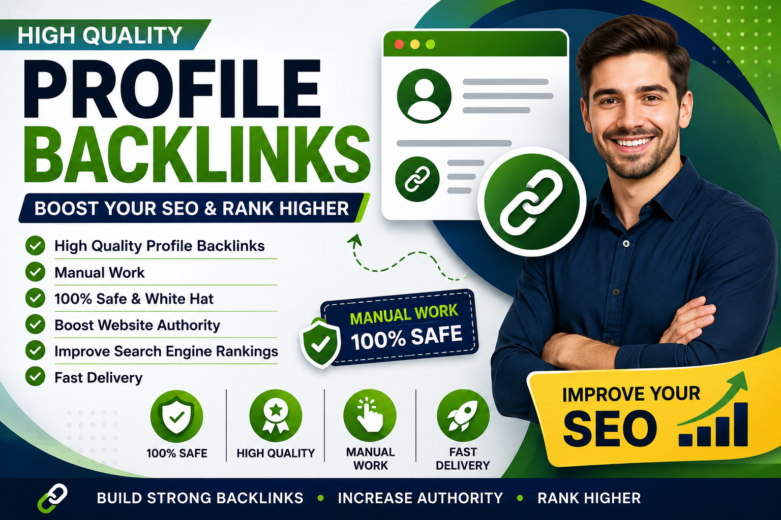 I Will Create High Quality Profile Backlinks for SEO