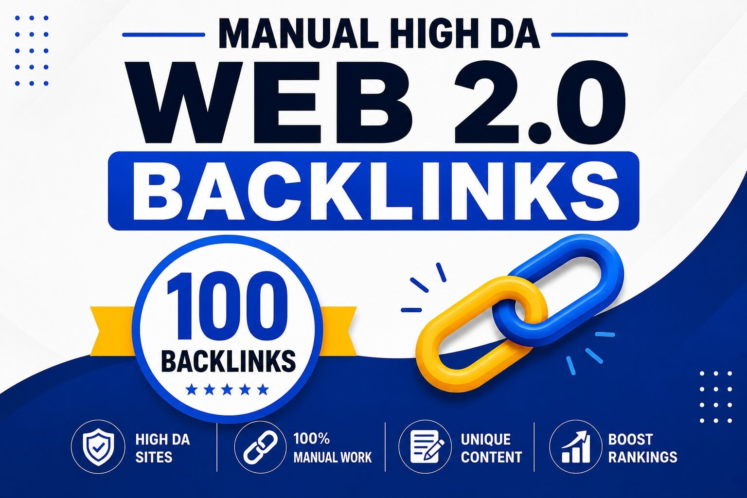 I Will Create 100 Manual High DA Web 2.0 Backlinks