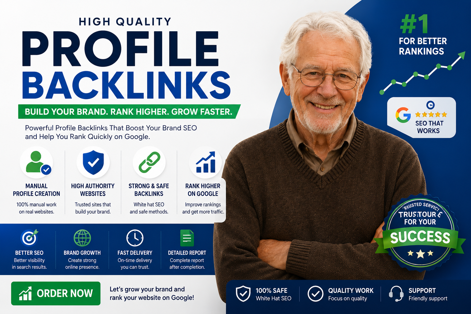 Build 100 High Authority Profile Backlinks to Improve Google Ranking
