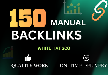 I will create 150 manual white hat backlinks for your...