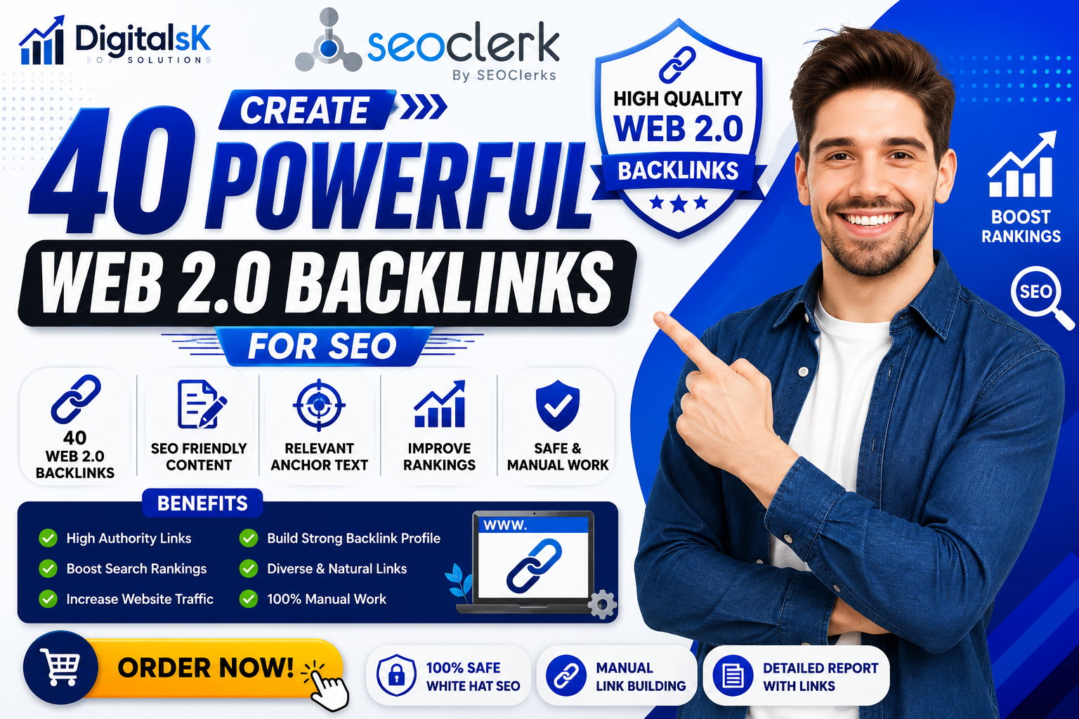 Create 40 Powerful Web 2.0 Backlinks for SEO