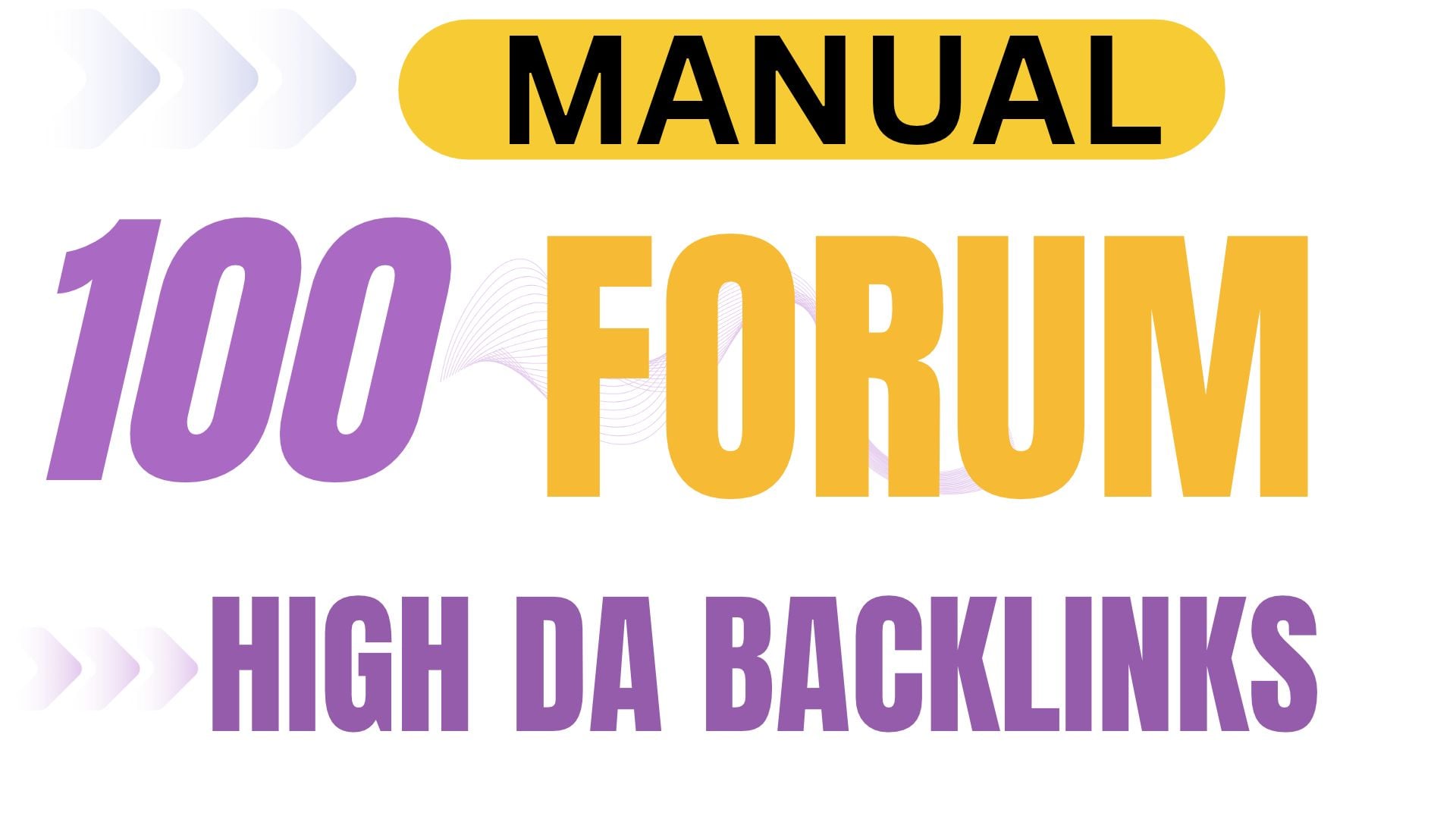 100 Manual Forum Backlinks from High DA Websites