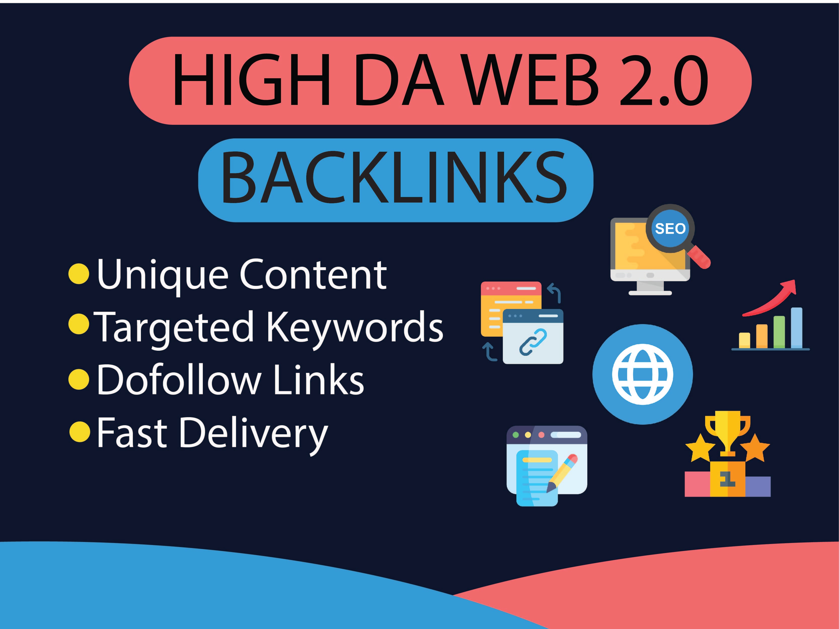 I Will Build High DA Web 2.0 Backlinks with Unique Content for SEO Growth