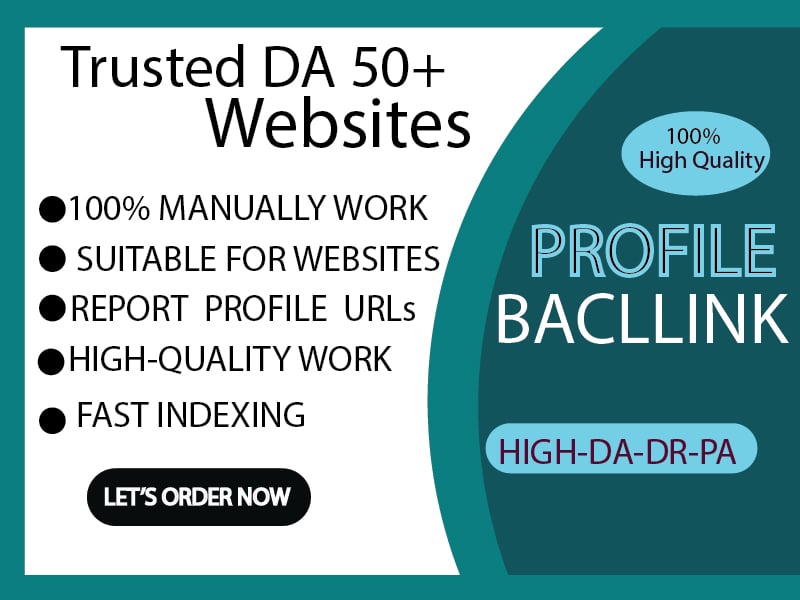 100 High-Quality SEO Profile Backlinks on Trusted DA ...