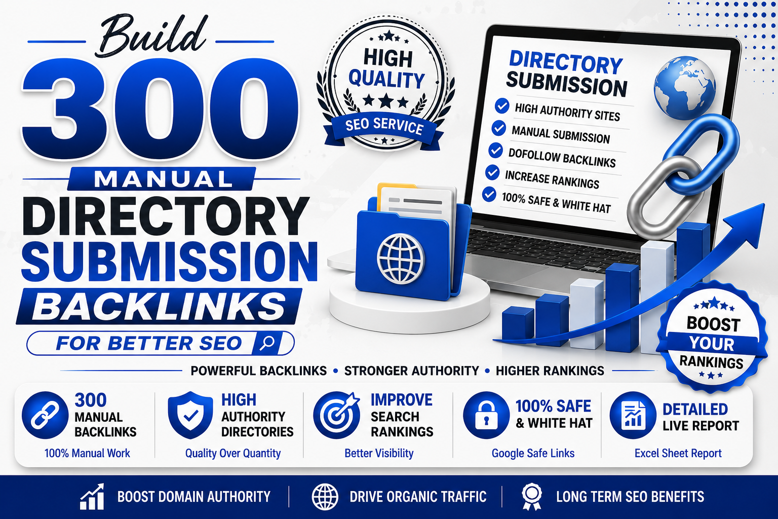 Build 300 Manual Directory Submission Backlinks for Better SEO