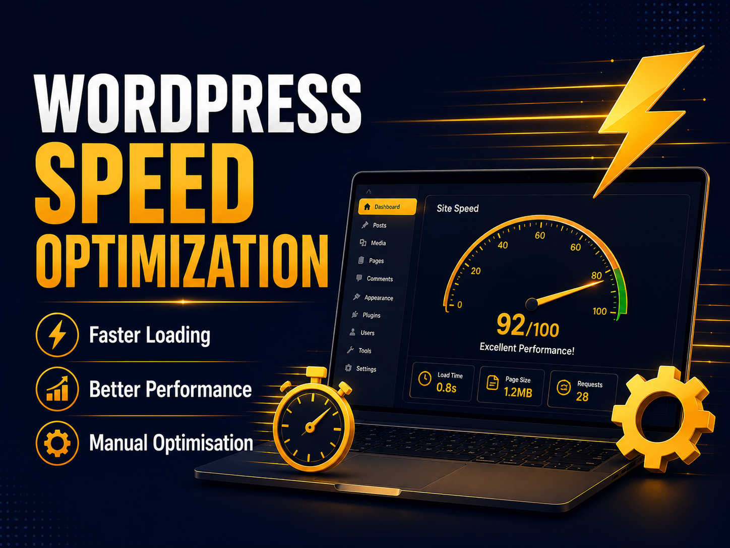 I will optimize your WordPress website speed for bett...