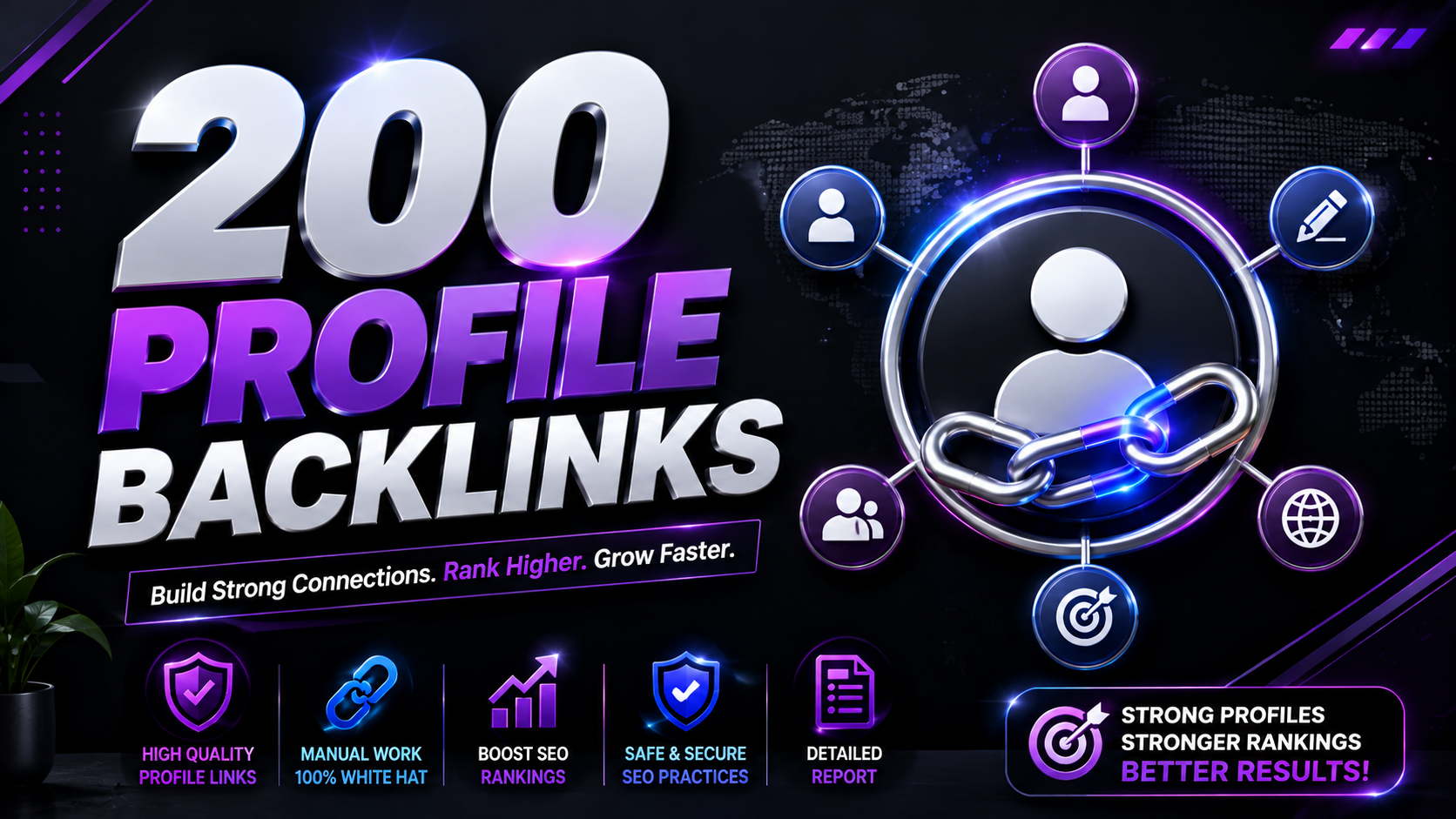 I Will Build 200 Manual Profile Backlinks for Your We...